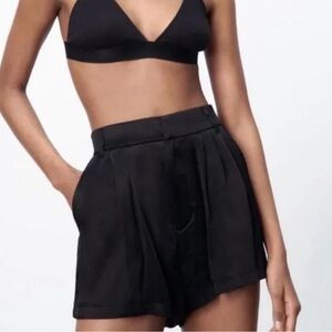 Zara Black High Waist Women's Shorts Small